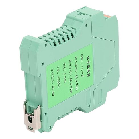 عازل تيار مستمر 24 فولت عازل تيار مستمر، عازل تيار مستمر، عازل تيار 1 مدخل 1 مخرج 4-20MA PLC كشف مكيف 35 مم DIN حامل السكك الحديدية in Saudi Arabia