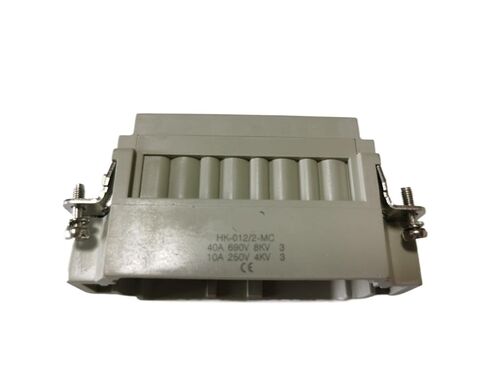 موصل مستطيل للخدمة الشاقة HDC HK-012/2-MC ذكر إدراج نوع 10A/40A التوصيل in Saudi Arabia