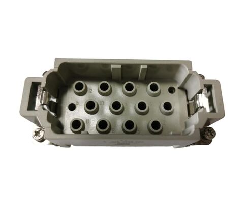 موصل مستطيل للخدمة الشاقة HDC HK-012/2-MC ذكر إدراج نوع 10A/40A التوصيل in Saudi Arabia