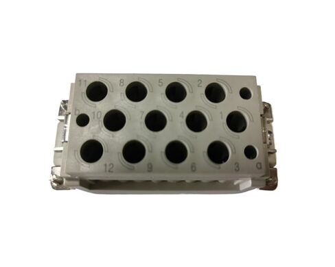 موصل مستطيل للخدمة الشاقة HDC HK-012/2-MC ذكر إدراج نوع 10A/40A التوصيل in Saudi Arabia