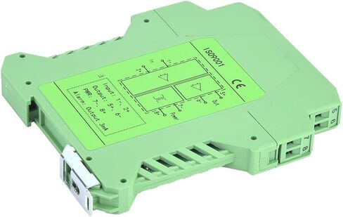 Isolator, DC 24V 1 in 1 Out Analog Current Isolator, 4-20mA Output, 100 * 22.5 * 114.5mm in Saudi Arabia