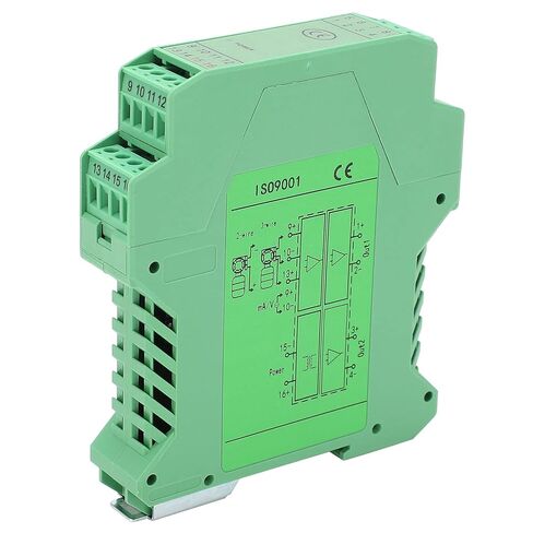 FLEXMAN DC Signal Isolator, 24V DC 0~5V Input 4 20mA Output 1In2 Out 35mm Guide Rail Current Isolator Transmitter for Provides Isolated Power Distribution in Saudi Arabia