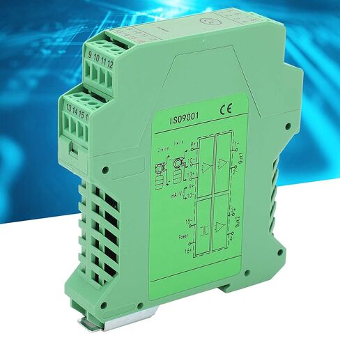 FLEXMAN DC Signal Isolator, 24V DC 0~5V Input 4 20mA Output 1In2 Out 35mm Guide Rail Current Isolator Transmitter for Provides Isolated Power Distribution in Saudi Arabia