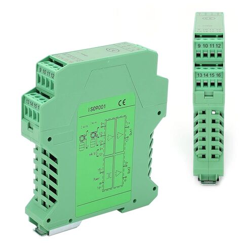 FLEXMAN DC Signal Isolator, 24V DC 0~5V Input 4 20mA Output 1In2 Out 35mm Guide Rail Current Isolator Transmitter for Provides Isolated Power Distribution in Saudi Arabia