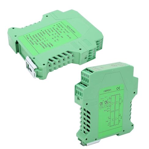 FLEXMAN DC Signal Isolator, 24V DC 0~5V Input 4 20mA Output 1In2 Out 35mm Guide Rail Current Isolator Transmitter for Provides Isolated Power Distribution in Saudi Arabia
