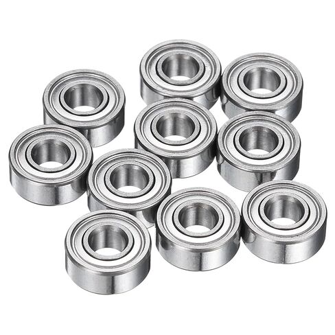 uxcell 8Pcs MR74ZZ Small Bearing, 4mm ID 7mm OD 2.5mm Width Double Shielded Deep Groove Ball Bearings for Electric Motor Skateboards 3D Printer, (ABEC 5) in Saudi Arabia