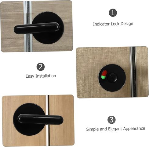 النايلون البلاستيك باب الحمام مؤشر قفل مزلاج باب الحمام للمراحيض العامة المحتلة قفل ديدبولت للاستخدام التجاري in Kuwait