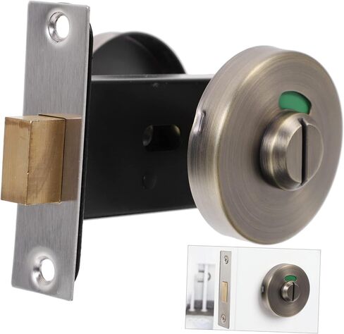 POPETPOP Bathroom Stall Lock Stainless Steel Door Knob Bolt Lock Toilet Commercial Keyless Door in Saudi Arabia