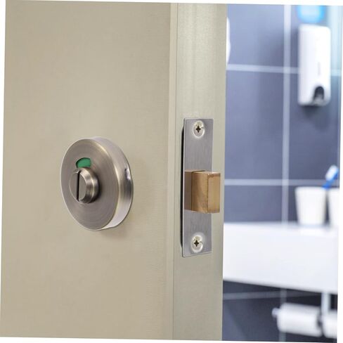 POPETPOP Bathroom Stall Lock Stainless Steel Door Knob Bolt Lock Toilet Commercial Keyless Door in Saudi Arabia