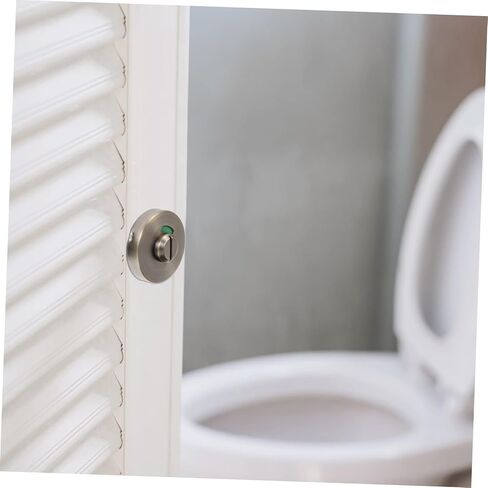 POPETPOP Bathroom Stall Lock Stainless Steel Door Knob Bolt Lock Toilet Commercial Keyless Door in Saudi Arabia