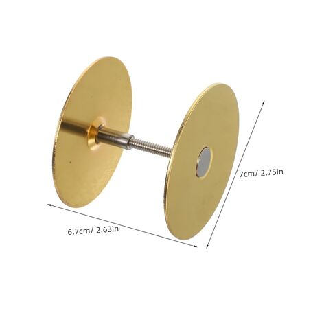 MAGICLULU 1 Set Door Hole Cover Plate Round Deadbolt Cover Heavy Duty Security Door Reinforcement Plate with Connecting Screws for Home Exterior Interior in Saudi Arabia