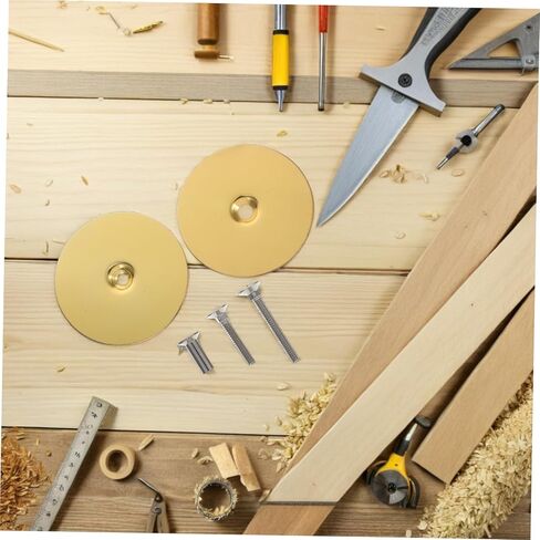 MAGICLULU 1 Set Door Hole Cover Plate Round Deadbolt Cover Heavy Duty Security Door Reinforcement Plate with Connecting Screws for Home Exterior Interior in Saudi Arabia