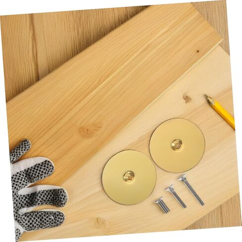 MAGICLULU 1 Set Door Hole Cover Plate Round Deadbolt Cover Heavy Duty Security Door Reinforcement Plate with Connecting Screws for Home Exterior Interior in Saudi Arabia