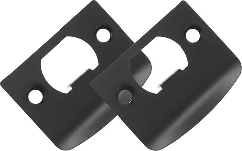 Gadpiparty 2 Sets Stainless Steel Door Reinforcement Kit Durable Deadbolt Strike Plates for Wooden Metal Doors Easy Installation Security with Sturdy Construction in Saudi Arabia