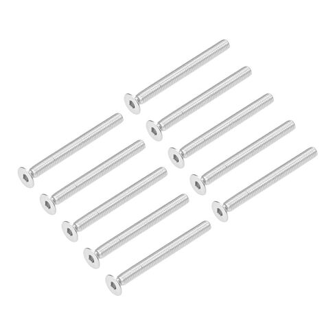 TOP-VIGOR 40 قطعة M3 × 16 مم براغي غطاء رأس غاطسة بمقبس سداسي، محرك مقبس ألين 304 من الفولاذ المقاوم للصدأ DIN7991 مسامير غطاء مقبس رأس مسطحة للدراجات النارية وإصلاح الآلات in Saudi Arabia
