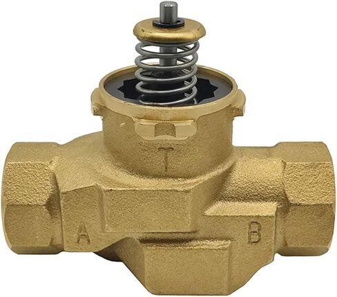 1PCS Two-Way/Three-Way Valve Body Brass VC6013 Three-Wire two-control/VC4013 Three-Wire one-Control 220VAC(1",3-Way) in Kuwait