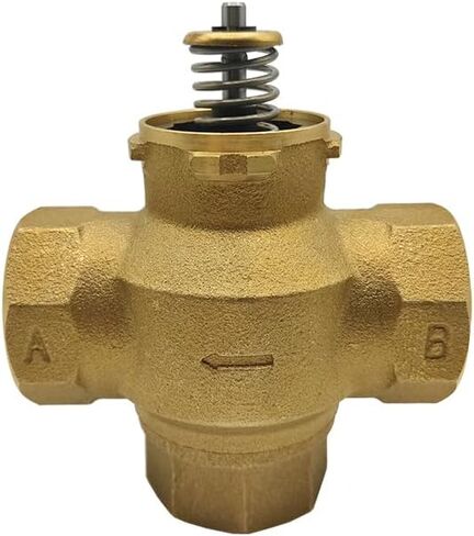 1PCS Two-Way/Three-Way Valve Body Brass VC6013 Three-Wire two-control/VC4013 Three-Wire one-Control 220VAC(1",3-Way) in Kuwait