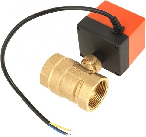 AC 220V DN32 Brass Valve 2-Way 3-Wire 2-Point Control Motorized Ball Valve Actuato in Kuwait