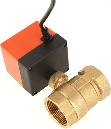 AC 220V DN32 Brass Valve 2-Way 3-Wire 2-Point Control Motorized Ball Valve Actuato in Kuwait