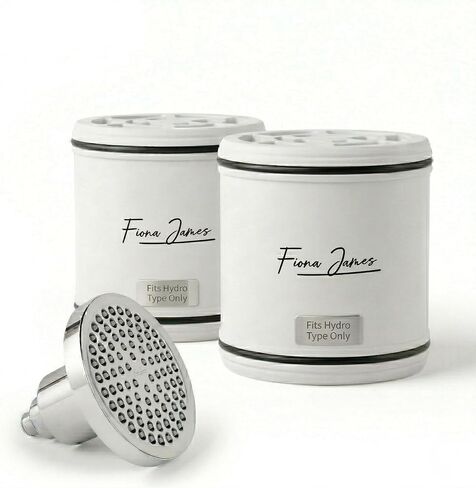 رأس الدش المفلتر من فيونا جيمس | رأس دش مفلتر - يزيل 99% من الكلور والمعادن الثقيلة، ويحسن الشعر والبشرة، وسهل التركيب، ويتضمن فلتر 20 مرحلة (كروم) in Kuwait