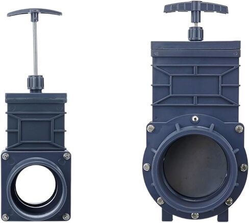 Knife Gate Valve DN32/DN40/DN50/DN65/DN80/DN100 Plastic Water Sewage Drain Valve(2-1/2") in Kuwait