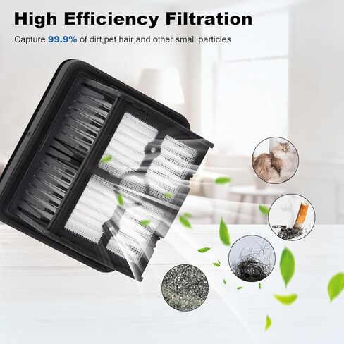 استبدال مرشحات الفراغ لـ Dreame H12 Pro / H12 Pro FlexReach / H12 Dual / H12 Pro Ultra / H13 Pro / H15 Pro / H15 Mix / G10 Pro، مكنسة كهربائية Mova M10 الرطبة والجافة - استبدال ملحقات الأجزاء، 5 عبوات in Kuwait