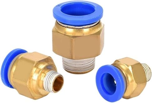 موصل النحاس الرغامي السريع PC8-02 الخيط الخارجي مباشرة من خلال المقابس PC10/12/14/16 الضغط العالي 1 قطعة (PC6-02) in Kuwait