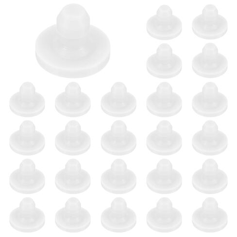 M METERXITY 25-Pack Silicone Hole Plugs, Snap in Locking Hole Plugs for 9-10mm Hole, Round Hole Rubber Plug Kitchen Bulkheads Waterproof Sealing Plugs [White] in Kuwait