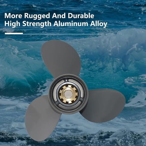 Aluminium Boat Propeller 13 1/4 x 17 Compatible with Honda Engine 60HP/75HP/90HP/115HP/130HP,3-Blade,15 Tooth(58130-ZW1-017AH)-Smooth Sailing in Saudi Arabia