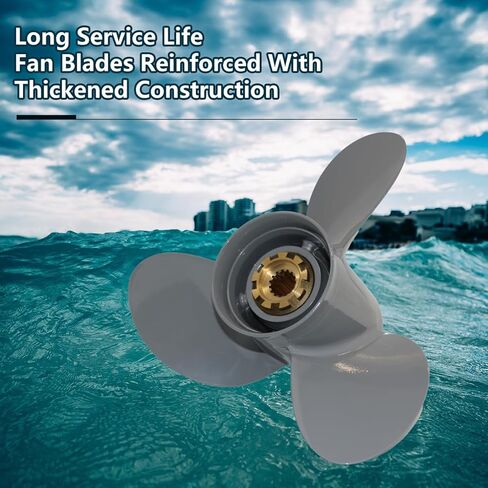 Aluminium Boat Propeller 13 1/4 x 17 Compatible with Honda Engine 60HP/75HP/90HP/115HP/130HP,3-Blade,15 Tooth(58130-ZW1-017AH)-Smooth Sailing in Saudi Arabia