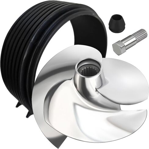 مجموعة مكره جت سكي لسولاس SK-CD-12/17 fit Sea-Doo Spark ACE 900 Spark ACE 900 HO Spark TRIXX 2014-مكره جديد 140 مم مع حلقة تآكل بلاستيكية، أداة إزالة المكره وحذاء المكره in Kuwait