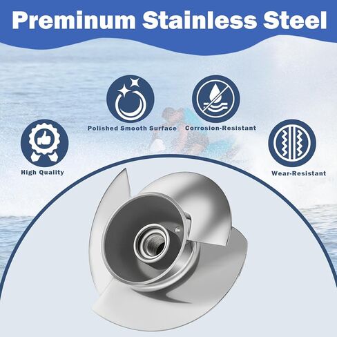 مجموعة مكره جت سكي لسولاس SK-CD-12/17 fit Sea-Doo Spark ACE 900 Spark ACE 900 HO Spark TRIXX 2014-مكره جديد 140 مم مع حلقة تآكل بلاستيكية، أداة إزالة المكره وحذاء المكره in Kuwait