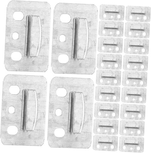 Artibetter 100Pcs PVC Wall Panel Buckles Stainless Steel Furniture Fixing Clamps for Integrated Wall Panels Metal Clamps for Home Decor Easy Installation in Saudi Arabia