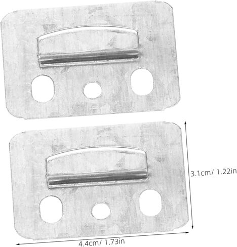 Artibetter 100Pcs PVC Wall Panel Buckles Stainless Steel Furniture Fixing Clamps for Integrated Wall Panels Metal Clamps for Home Decor Easy Installation in Saudi Arabia