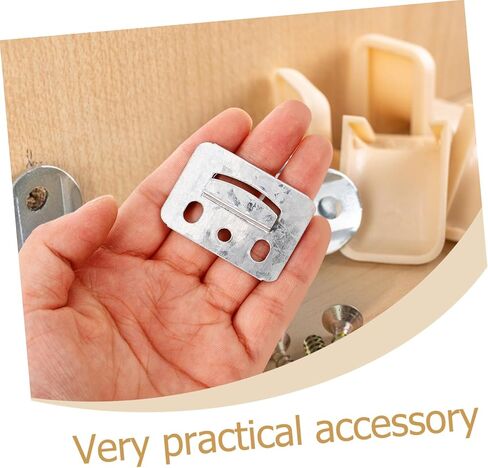 Artibetter 100Pcs PVC Wall Panel Buckles Stainless Steel Furniture Fixing Clamps for Integrated Wall Panels Metal Clamps for Home Decor Easy Installation in Saudi Arabia