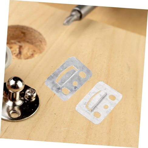 Artibetter 100Pcs PVC Wall Panel Buckles Stainless Steel Furniture Fixing Clamps for Integrated Wall Panels Metal Clamps for Home Decor Easy Installation in Saudi Arabia