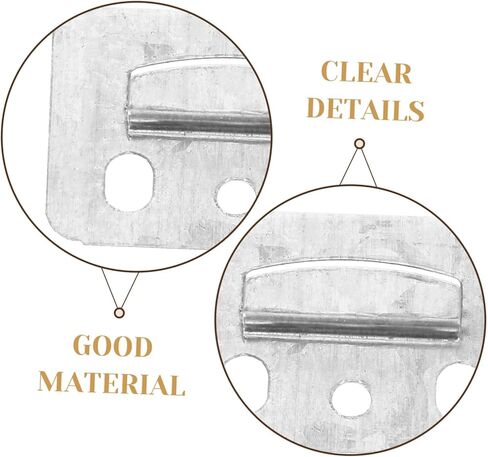 Artibetter 100Pcs PVC Wall Panel Buckles Stainless Steel Furniture Fixing Clamps for Integrated Wall Panels Metal Clamps for Home Decor Easy Installation in Saudi Arabia