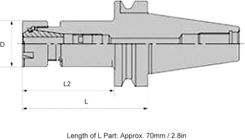 40cr BT40-ER32-70 Toolholder Chuck for Milling Accessories, CNC Milling Tool Holder with Collet in Saudi Arabia