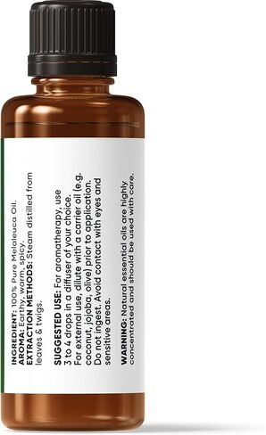 Nutricost Melaleuca (Tea Tree) Essential Oil - 100% Pure Melaleuca Oil - 1 Fl Oz (30 ml) in Saudi Arabia