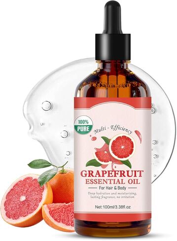 زيت الجريب فروت العطري للبشرة - زيت الجريب فروت الطبيعي للعناية بالشعر والوجه والعناية بالبشرة والعلاج العطري وتدليك فروة الرأس والجسم وصناعة الصابون بنفسك. in Kuwait