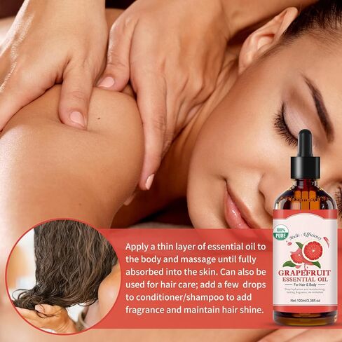 زيت الجريب فروت العطري للبشرة - زيت الجريب فروت الطبيعي للعناية بالشعر والوجه والعناية بالبشرة والعلاج العطري وتدليك فروة الرأس والجسم وصناعة الصابون بنفسك. in Kuwait