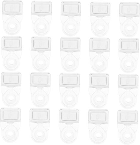 OSALADI 20pcs Effortless Mounting Clamps Wardrobe Fixing Clips Glass Door Holders for Furniture and Cabinets in Saudi Arabia