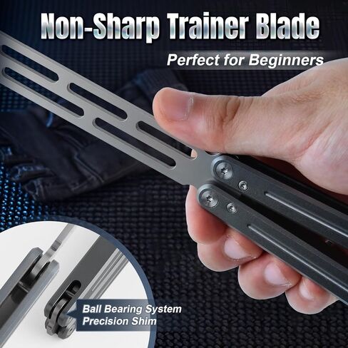 Steel Foldable Tool Crafted from 420 Steel & T6061 Aluminum - Durable and Easy to Use - Ideal Gift for Beginners to Practice (Grey) in Saudi Arabia