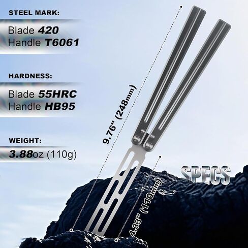 Steel Foldable Tool Crafted from 420 Steel & T6061 Aluminum - Durable and Easy to Use - Ideal Gift for Beginners to Practice (Grey) in Saudi Arabia