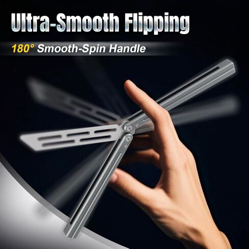 Steel Foldable Tool Crafted from 420 Steel & T6061 Aluminum - Durable and Easy to Use - Ideal Gift for Beginners to Practice (Grey) in Saudi Arabia