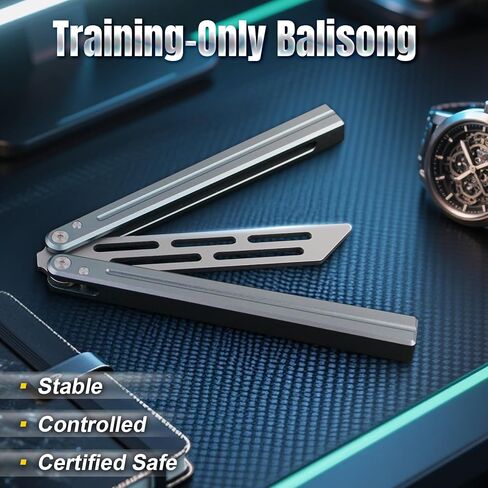 Steel Foldable Tool Crafted from 420 Steel & T6061 Aluminum - Durable and Easy to Use - Ideal Gift for Beginners to Practice (Grey) in Saudi Arabia