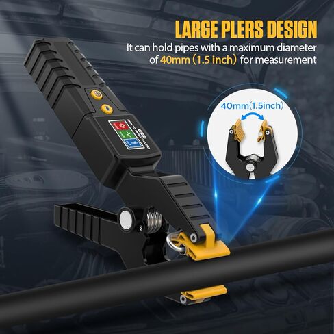 ميزان حرارة رقمي HVAC، ميزان حرارة بمشبك الأنابيب، مقياس حرارة LM55 HVAC مع نطاق قياس من 50 إلى 150 درجة مئوية لأنظمة التدفئة والتبريد in Kuwait