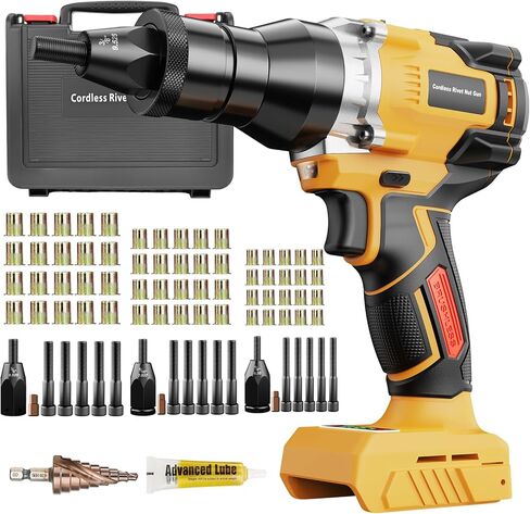 Rivet Nut Tool, Portable Rivnut Tool with Mandrels M3 M4 M5 M6 M8, 165Pcs Metric Rivnuts, Carry Case (Manual Rivet Nut Tool) in Saudi Arabia