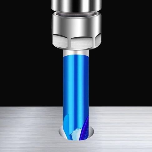 5 قطعة مطحنة نهاية الشطب 6.35 مللي متر عرقوب CNC لقم نحت الشطب قاطعة الطحن 3 الناي طلاء أزرق كربيد نهاية المطاحن 60 درجة CNC راوتر بت أداة الشطب in Kuwait