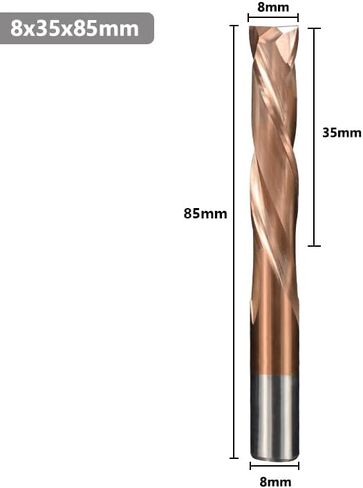 1 قطعة 2 المزامير كربيد CNC نهاية مطحنة حتى أسفل القاطع 3.175/4 /5/6 /8 /10 مللي متر عرقوب CNC راوتر بت TiCN المغلفة ضغط قاطعة المطحنة in Kuwait